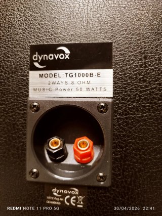 Altavoces DYNAVOX TG1000B-E