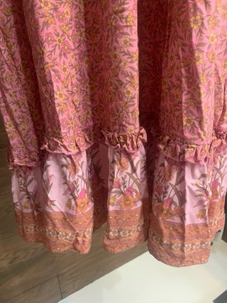 Vestido midi rosa floral