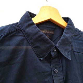 Piazza Italia camicia leggera estiva blu navy slim