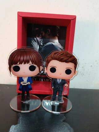 Figuras 50 sombras de grey Christian Anastasia 90s