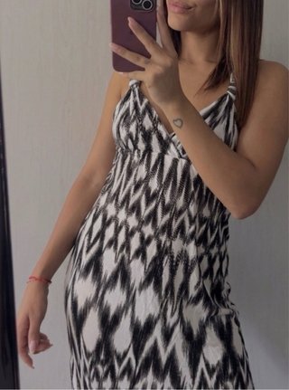 Vestito Estivo H&M – Fantasia Etnica Bianco e Nero