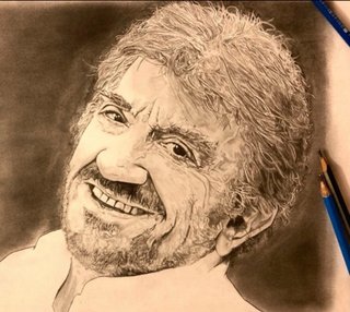 Ritratto Originale Gigi Proietti - Pezzo Unico