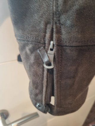 Chaqueta Cortefiel Ante Talla L Forro Piel