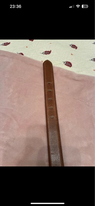 Cinturón de piel Roberto Bellido marrón 80cm