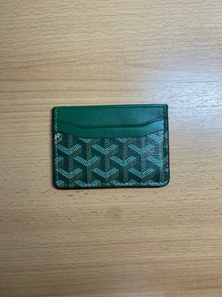 Tarjetero Goyard Verde