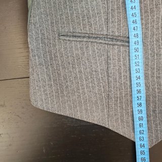 Gilet vintage sartoria in misto lana gessato IT48