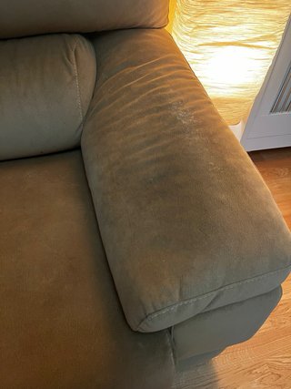 Sofá Chaiselongue Tela Beige/Marrón