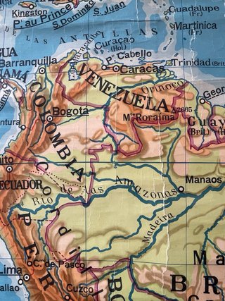 Antiguo Mapa de América del Sur