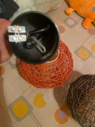 Lámparas originales de mimbre (2 unidades)
