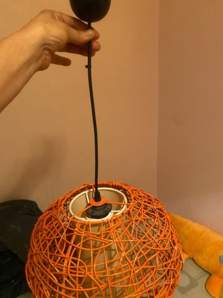 Lámparas originales de mimbre (2 unidades)