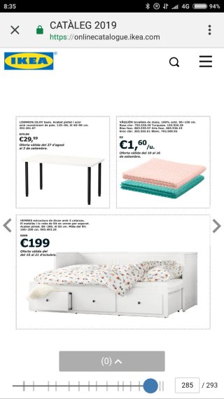 Cama Diván Ikea 80x200 / Cama 160x200 + 2colchones