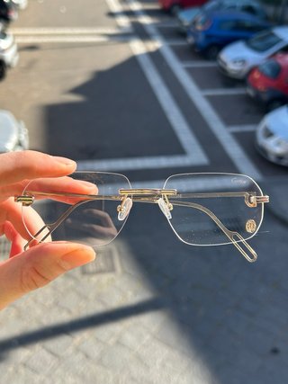 Occhiali Cartier Oro e Rossi