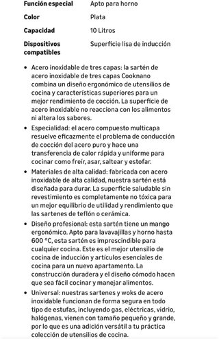 Juego 3 Sartenes Acero Inoxidable COOKNANO