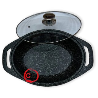 Casseruola Ovale 32cm Pietra Lavica C.e.
