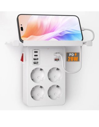 Ladron Enchufes con Interruptor y USB