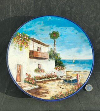 Oleo sobre Plato Cerámico