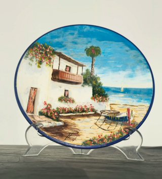 Oleo sobre Plato Cerámico