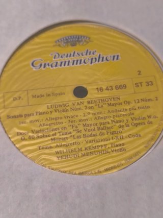 Beethoven: Sonatas para violín y violonchelo, LPs
