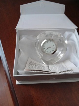 Orologio da tavolo Ottaviani in cristallo
