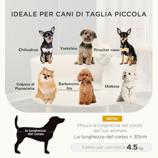 Sofá para Perros Acolchado con Respaldo y Cojín Extraíble, Cama para Gato de Interior, 65X64X37 Cm, Crema