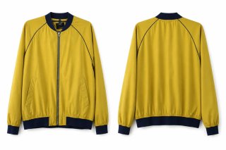 Chaqueta Bomber Amarilla y Azul
