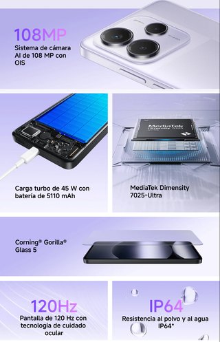 Xiaomi Redmi Note 14 5G 256GB Morado