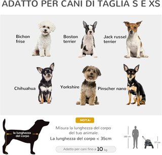 Carrito Plegable para Perros con Capota Ajustable, Bolsa y 2 Correas, Carrito para Animales de Tela Oxford y Acero, 82X47X97 Cm, Gris y Negro