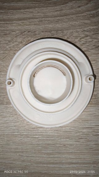 Tapa salida calefacción Truma blanca autocaravana
