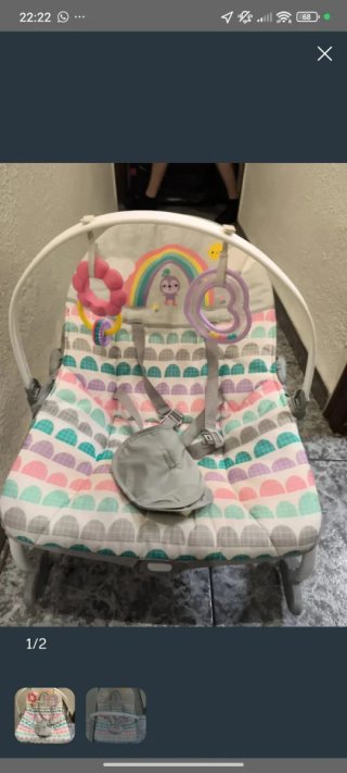 Hamaca para bebé con arco de juegos