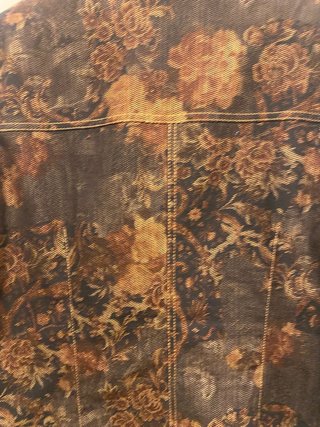 Floral Tapestry Jacket Hucke Woman Baroque Rococo Style Regular Fit 90s Vintage Jacquard