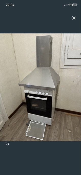 Cocina de gas con campana extractora