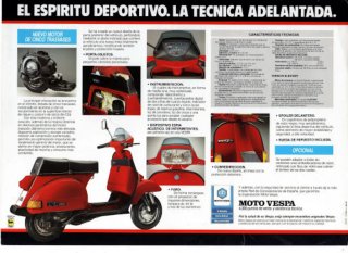 Se vende moto Vespa Tx 200 Roja