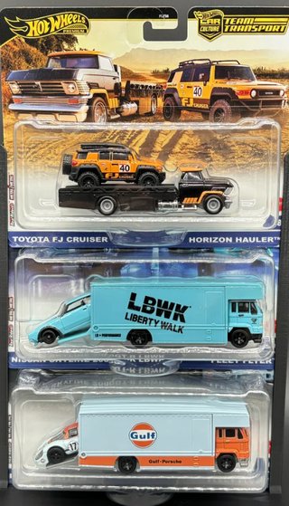 Expositor Hot Wheels cajas Team Transport