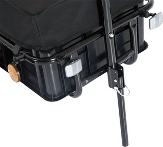 Remolque para Bicicleta Porta Objetos de Acero 144×59×80Cm