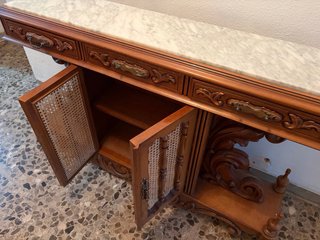 Mueble recibidor y mesa de salón