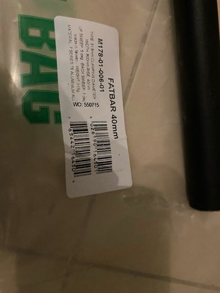 Manillar Renthal Fatbar Rise 40 Negro