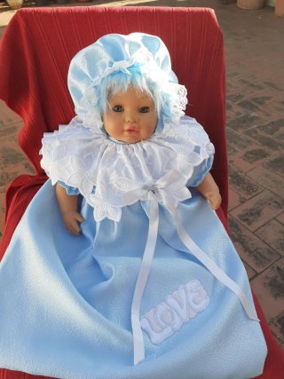 Muñeca Guarda Pijamas Azul
