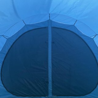 Tienda de Camping para 5-6 Personas Con 2 Puertas, Ventanas y Bolsillos Incluidos, 475X315X215 Cm, Azul