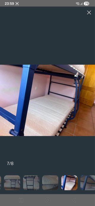 Literas metálicas y de tela