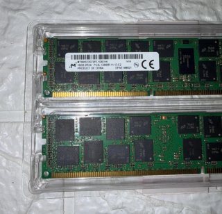 Micron 32GB (16GBx2) DDR3L 12800R ECC RAM 1600 MHZ