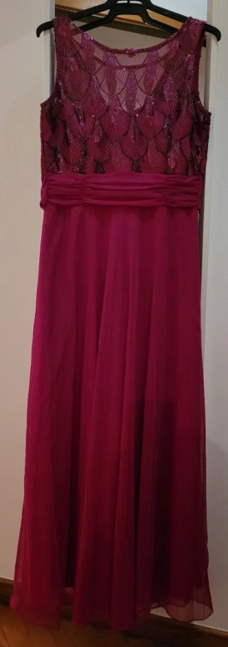 Vestido Fiesta Talla 44 Rosa Fucsia