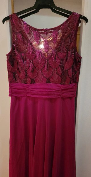 Vestido Fiesta Talla 44 Rosa Fucsia