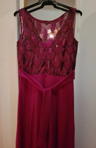 Vestido Fiesta Talla 44 Rosa Fucsia