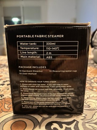 Plancha Vapor Vertical Portátil 1800W