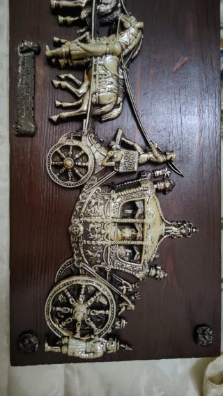 Cuadro Relieve Carruaje George III Vintage