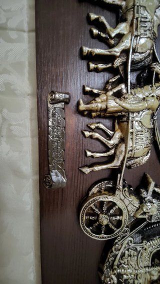 Cuadro Relieve Carruaje George III Vintage