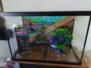 Acuario 60L Negro y cristal