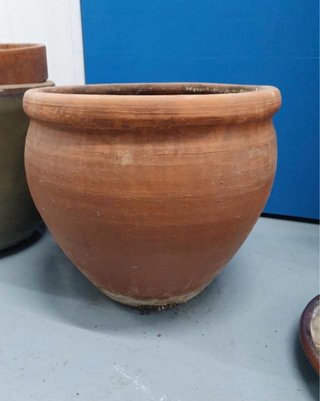 Maceta barro grande rústica
