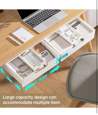 Cajón organizador bajo escritorio FRETONBA