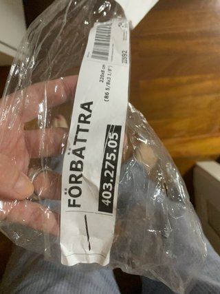 Zócalo blanco Förbättra IKEA sin abrir